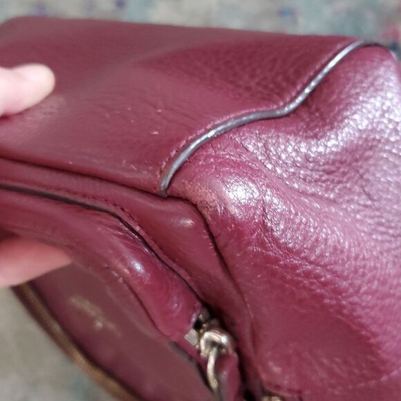Kate Spade Burgundy Backpack Textured Leather Adjustable Straps main image 15